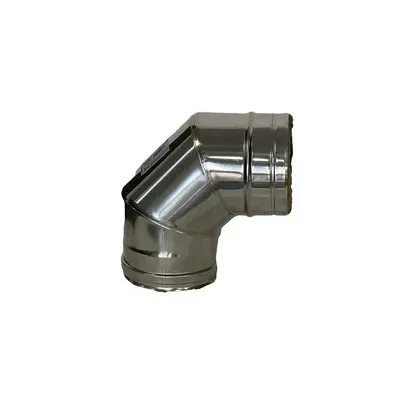 C CURVA INOX DOPPIA PARETE 90 D 10/15 CM