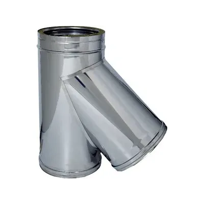 C RACCORDO BRAGA 135 INOX DOP PARETE D25/30CM