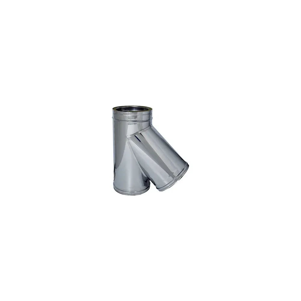 C RACCORDO BRAGA 135 INOX DOP PARETE D25/30CM