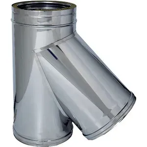 C RACCORDO BRAGA 135 INOX DOP PARETE D25/30CM