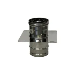 C PIASTRA INTERMEDIA INOX DOP PARETE D 8/13CM