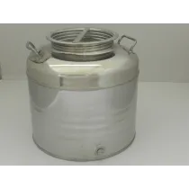 FUSTO OLIO ACCIAIO INOX 441 100 L AGGRAFFATO