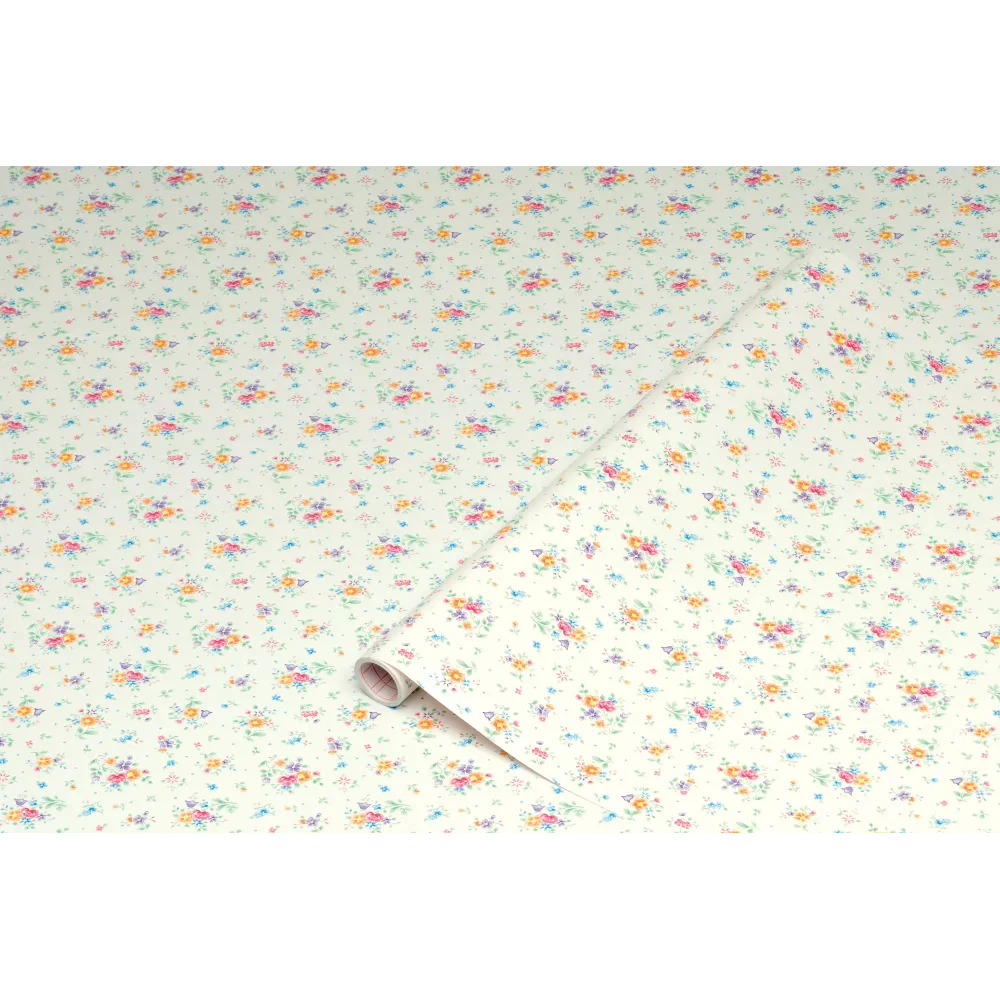 PLASTICA ADESIVA HOMEDECO 288.2494 15 M FIORATA/BI PLASTICA ADESIVA HOMEDECO 288.2494 15 M FIORATA/BI