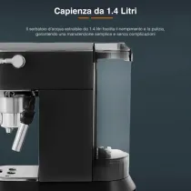MACCHINA PER CAFFE' A CIALDE CON CAPPUCCINATORE 'ES6520' 1350 W