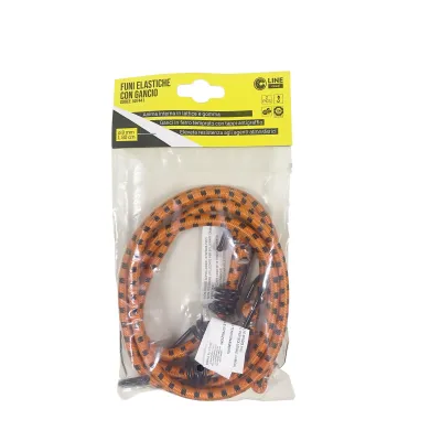 C SET 2 FUNI ELASTICHE D.8 C/2 GANCI FE 80 ARANC.