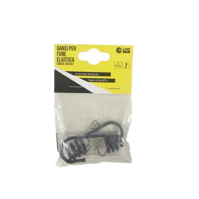 C SET 2 GANCI P/FUNE ELASTICA D.8MM