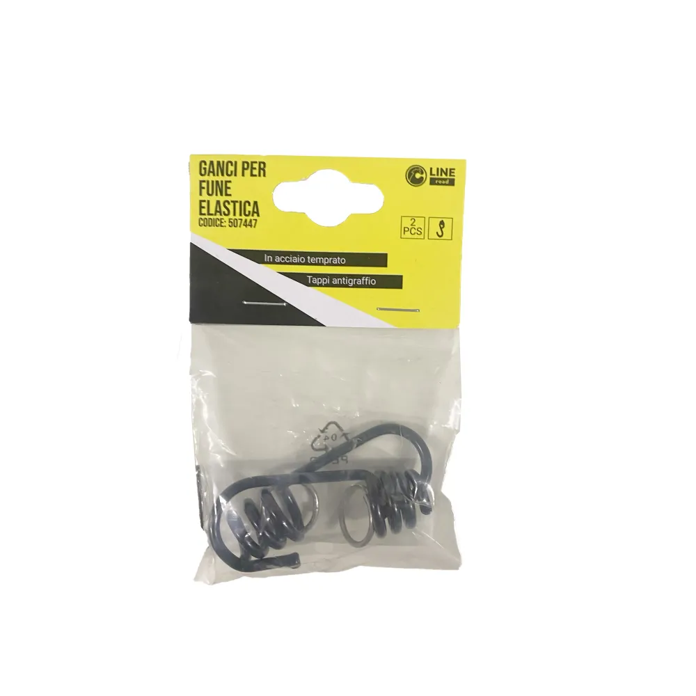 C SET 2 GANCI P/FUNE ELASTICA D.8MM