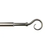 BASTONE METALLO D 12/9  70/120CM RICCIOLO NICHEL