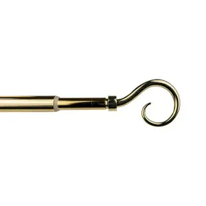 BASTONE METALLO D 12/9  70/120CM RICCIOLO ORO (6,0 PZ)