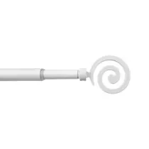 BASTONE METALLO D 12/9  70/120CM SPIRALE BIANCO