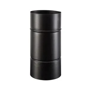 TUBO PORCELLANATO D 12 X H  25CM NERO OPACO CLASSIC (24,0 PZ)