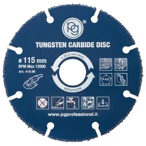 POGGI DISCO PER LEGNO TUNGSTENO D 115MM FORO 22,2