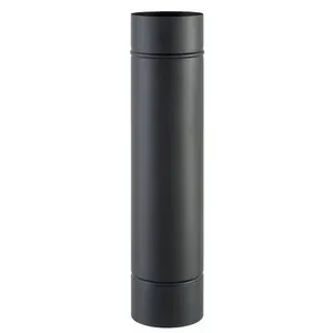TUBO PORCELLANATO D 13 X H  25CM NERO OPACO CLASSIC (12,0 PZ)