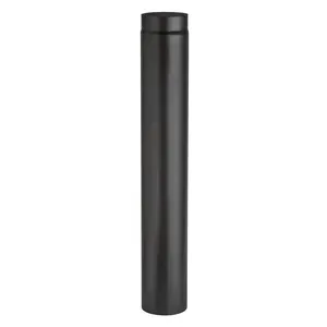 TUBO PORCELLANATO D 13 X H 100CM NERO OPACO TOP (3,0 PZ)