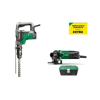 HIKOKI SET MARTELLO DH40MC+SMERIGLIATRICE G12STA