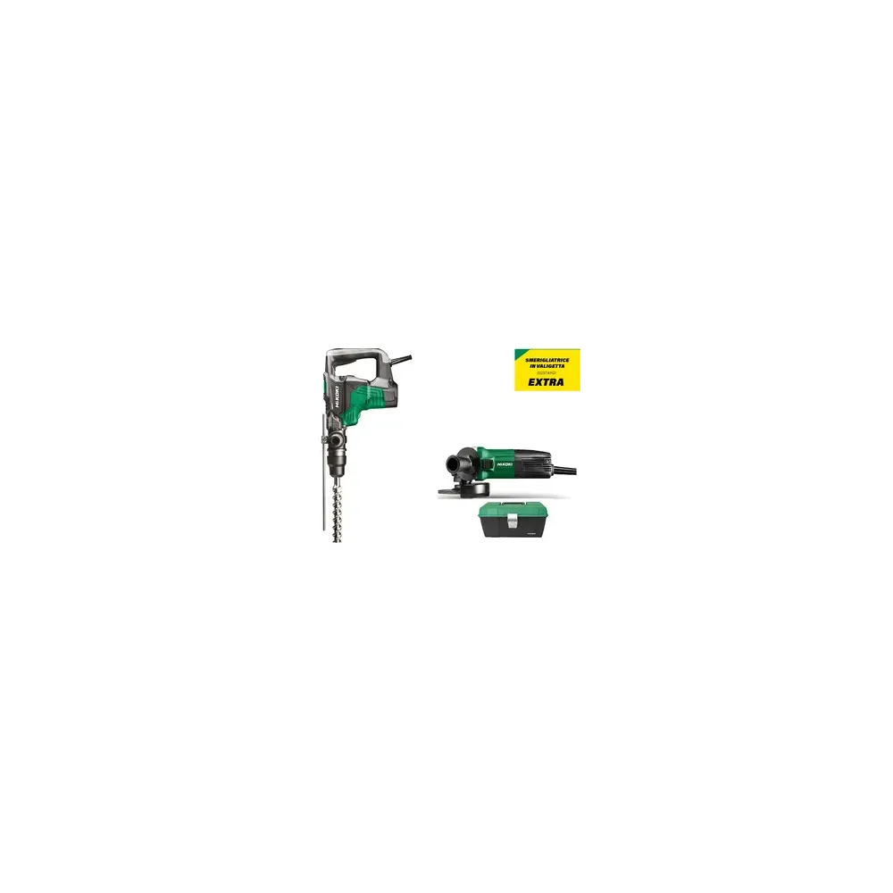 HIKOKI SET MARTELLO DH40MC+SMERIGLIATRICE G12STA
