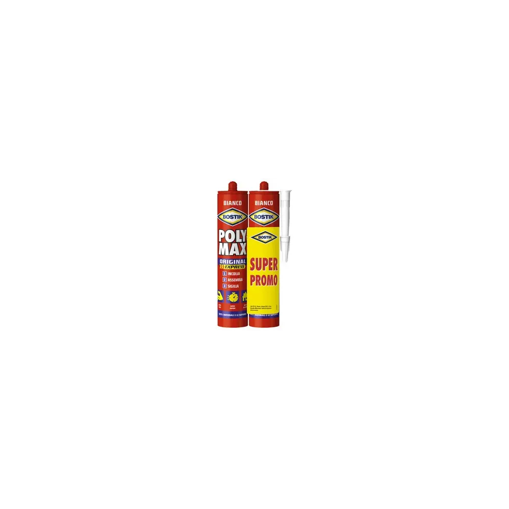 BOSTIK POLYMAX ORIGINAL 425 G BIANCO CART BIPACK (6,0 PZ) BOSTIK POLYMAX ORIGINAL 425 G BIANCO CART BIPACK (6,0 PZ)