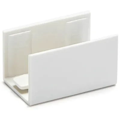 Connettore dritto per canalina quadrata in PVC bianco 16*16m