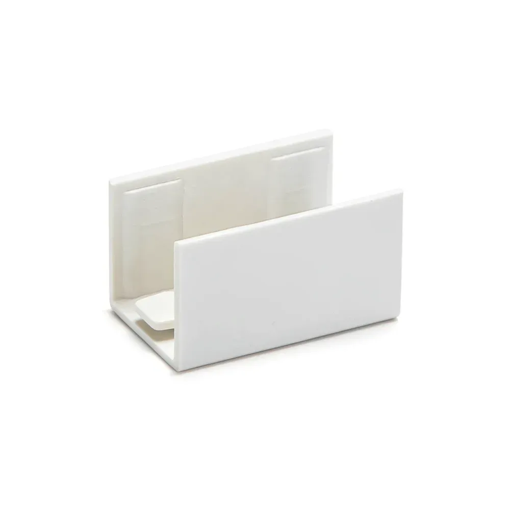 Connettore dritto per canalina quadrata in PVC bianco 16*16m Connettore dritto per canalina quadrata in PVC bianco 16*16m