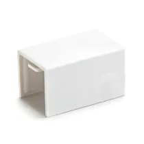 Connettore dritto per canalina quadrata in PVC bianco 16*16m