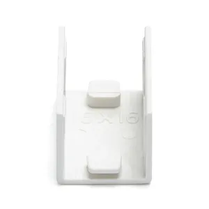 Connettore dritto per canalina quadrata in PVC bianco 16*16m