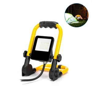 FLOOD LIGHT LED DA CANTIERE 10W 6500W CON CAVO 1.8M