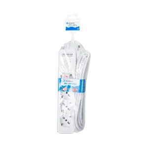 MULTIPRESA 4 VIE C/INTERRUTTORE 16A 5M 1.0MM BIANCFA E GRIGI