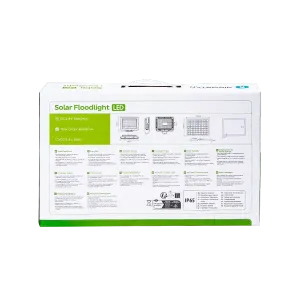 Floodlight LED solare 200W 2000lm 6500K IP65