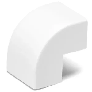 CONNETT. ANG. EST. P/CANALINE QUAD. PVC BIAN, 15X10MM 4PZ