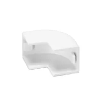 CONNETT. ANG. EST. P/CANALINE QUAD. PVC BIAN, 15X10MM 4PZ