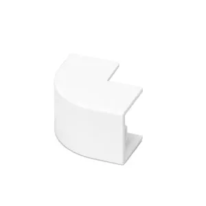 CONNETT. ANG. EST. P/CANALINE QUAD. PVC BIAN, 15X10MM 4PZ
