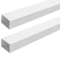 CANALINA QUADR. PVC BIANCA S/ADES. L2000XW60XH40MM BIANCO