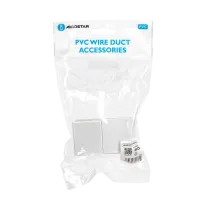 CONNETTORE DRITTO PER CANALINE QUADRATE PVC 40X40MM 4PZ