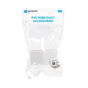 CONNETTORE DRITTO PER CANALINE QUADRATE PVC 40X40MM 4PZ