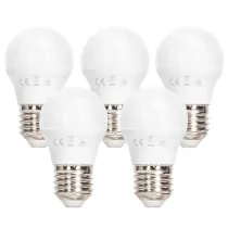 LAMPADINA LED G45 E27 6W 6500K 5 PZ
