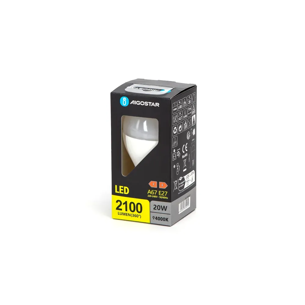 LED A67 E27 20W 4000K LED A67 E27 20W 4000K