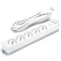 MULTIPRESA 5 VIE C/INTERRUTTORE 16A 5M