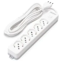 MULTIPRESA 5 VIE C/INTERRUTTORE 16A 5M