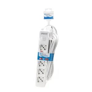 MULTIPRESA 5 VIE C/INTERRUTTORE 16A 5M