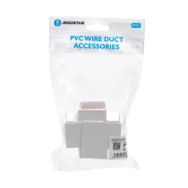 CONNETTORE ANGOLO INT P/CANALINA QUADR. PVC BIANCO 40X40MM 4pz