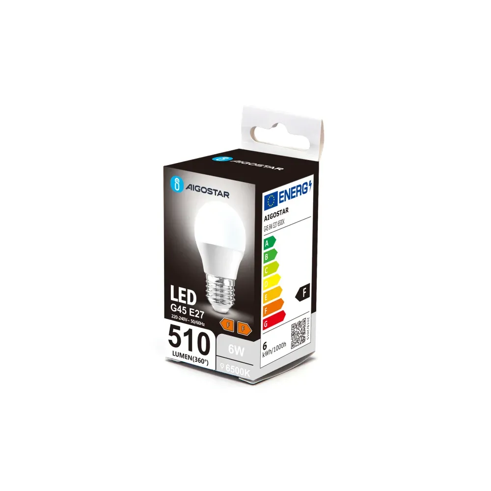 LED G45 E27 6W 6500K LED G45 E27 6W 6500K