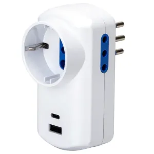 ADATTATORE ITALIANO 1 A 3 VIE 10A