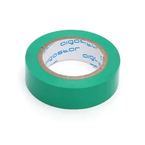 Nastro isolante in PVC 0,13x17x20m verde.