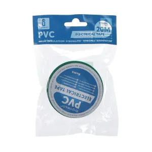 Nastro isolante in PVC 0,13x17x20m verde.