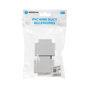 CONNETTORE T P/CANALINA QUADR. PVC BIANCO 40X25MM 4PZ
