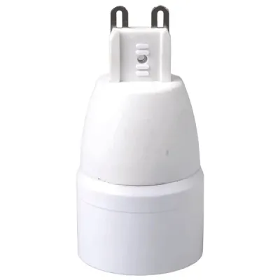 ADATTATORE PORTALAMPADA DA G9 A E14 BIANCO