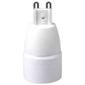 ADATTATORE PORTALAMPADA DA G9 A E14 BIANCO