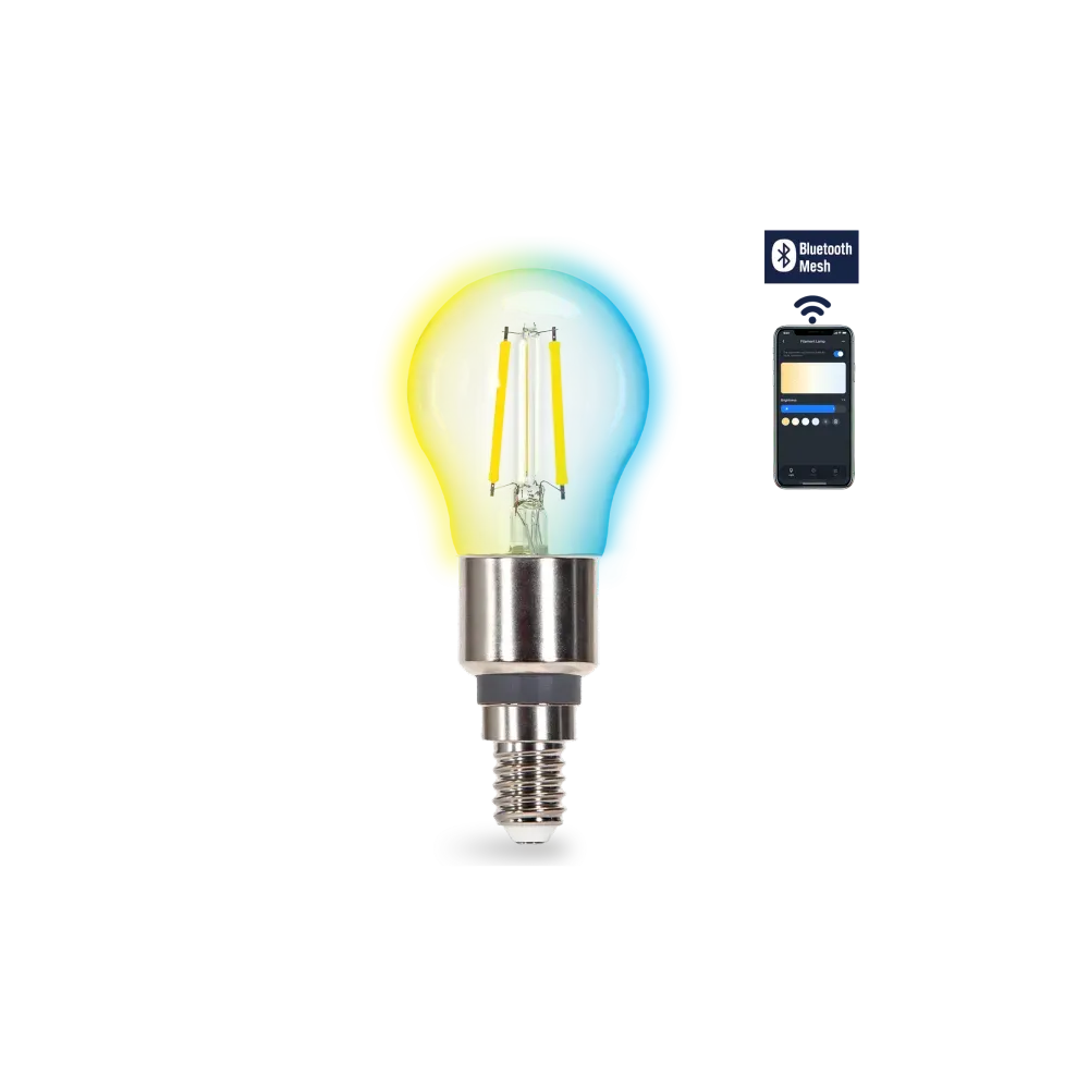 LAMPADINA A FILAMENTO SMART BLUETOOTH MESH G45 4.5W CCT LAMPADINA A FILAMENTO SMART BLUETOOTH MESH G45 4.5W CCT