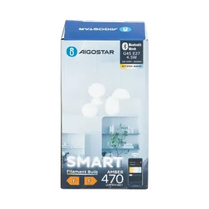 LAMPADINA A FILAM. SMART BLUETOOTH MESH G45 4.5W CCT