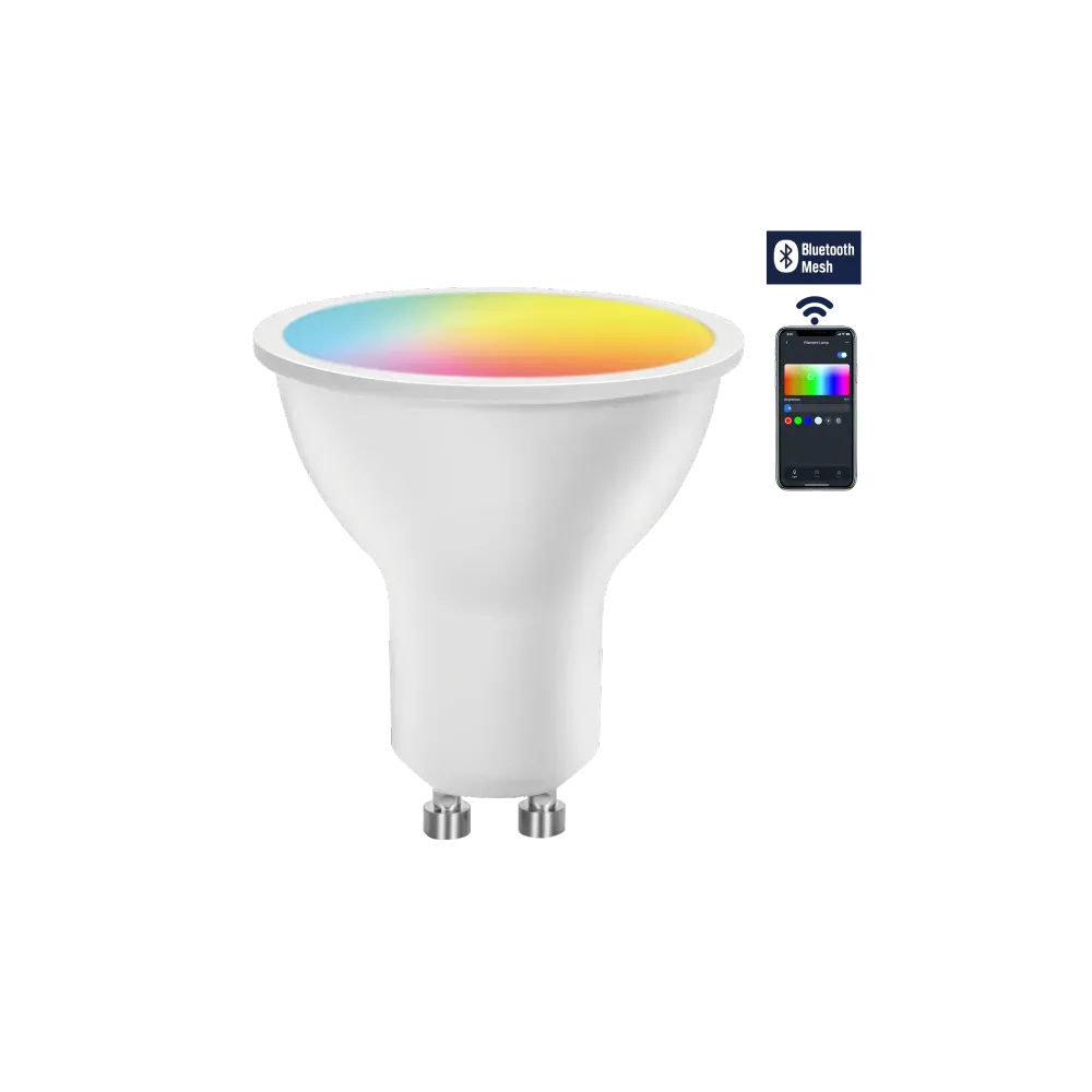 GU10 Bluetooth Mesh Smart 4.9W RGB+CCT GU10 Bluetooth Mesh Smart 4.9W RGB+CCT